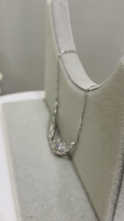 Dzebonde Angel Wings Zircon Pendant Necklace for Women